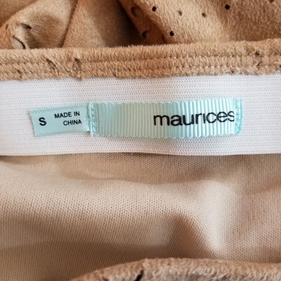 Maurices Tan Star Fish Design Skirt For Juniors - Picture 6 of 6